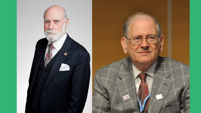 Vinton Cerf e Robert Kahn: dois cientistas por trás da criação da Internet (Imagem: Duncan Hull/Veni Markovski/Wikmedia Commons/CC-4.0)