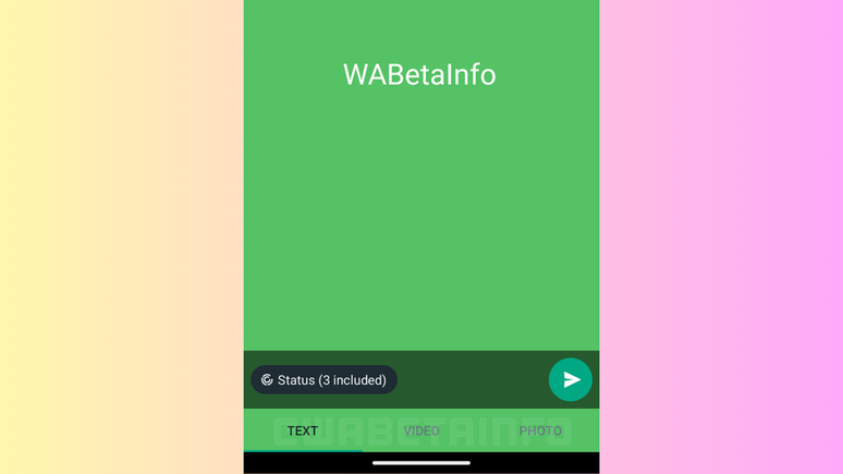 WhatsApp prepara botão para alternar formato do Status (Imagem: Reprodução/WABetaInfo)