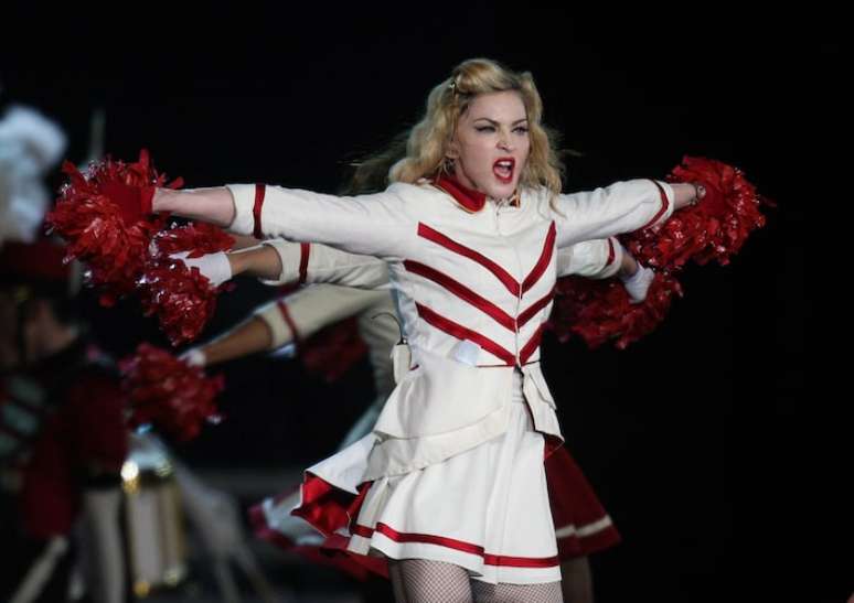 Madonna em show no Parque dos Atletas, no Rio de Janeiro, em dezembro de 2012.