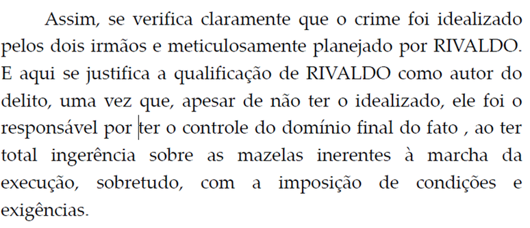 Trecho de investigação que aponta para papel do delegado Rivaldo na execução de Marielle e Anderson