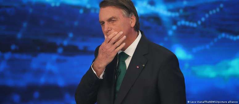 Bolsonaro durante a eleição de 2022. Ex-presidente é suspeito de liderar trama golpista para permanecer no poder