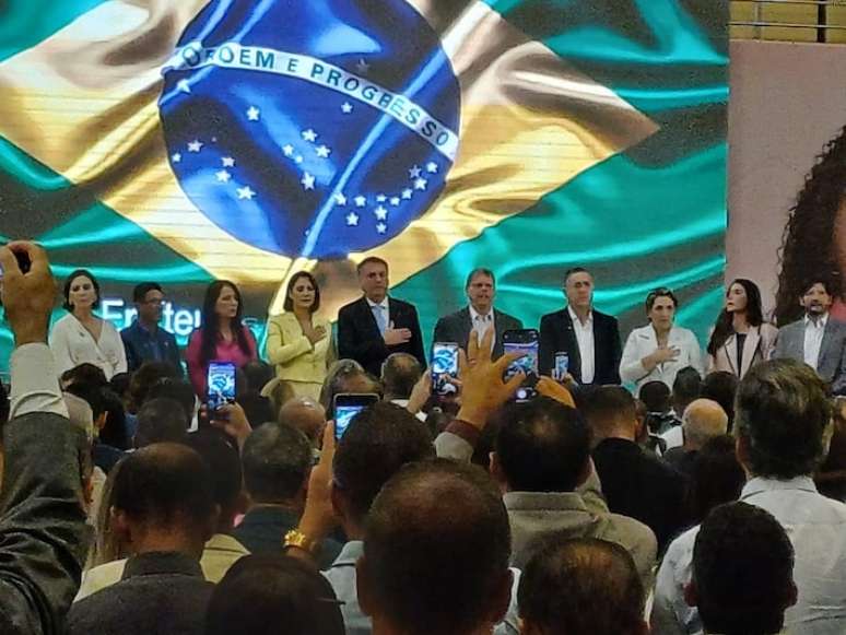 Jair Bolsonaro participa do evento de filiação de Rute Costa e de Sonaira Fernandes, em São Paulo