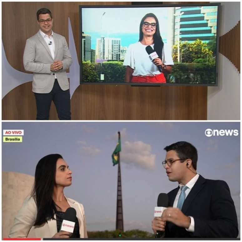 Os jornalistas já apareceram algumas vezes juntos na tela da GloboNews