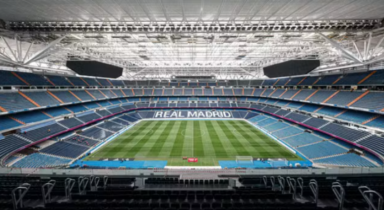 Novo estádio Santiago Bernabéu, após reforma feita pelo Real Madrid 