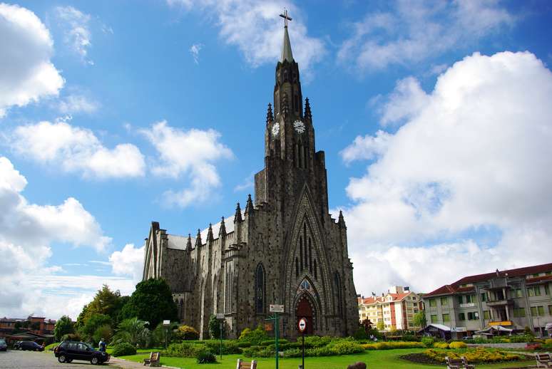 A Catedral de Pedra, um dos símbolos de Canela