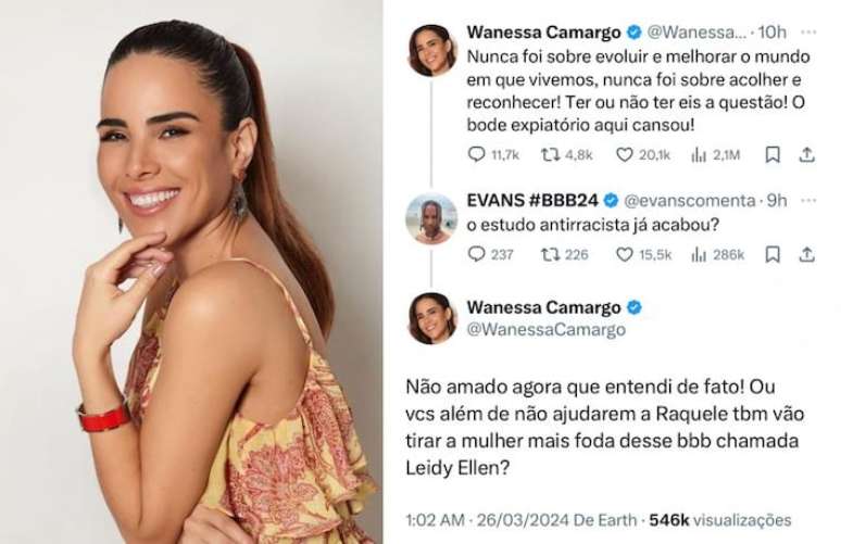 Wanessa Camargo responde comentários sobre briga de Davi e Bin Laden