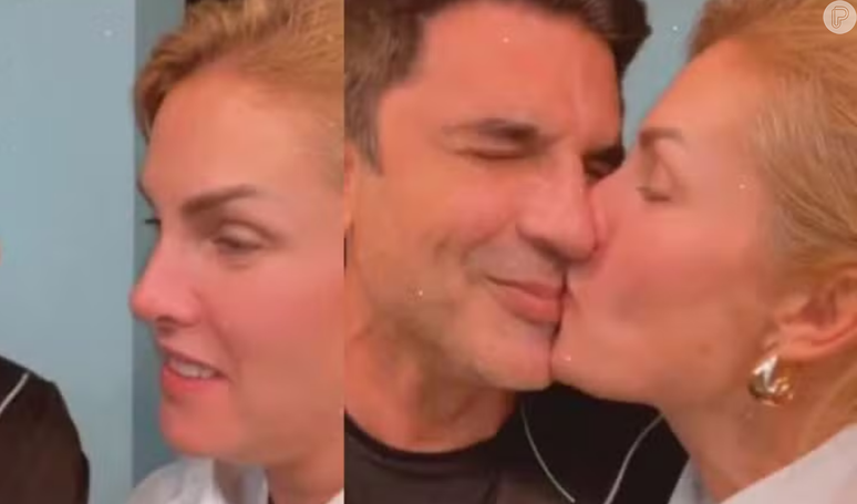 Edu Guedes provoca Ana Hickmann e ganha beijo da namorada em jantar romântico a dois: 'Amanhã vai ser melhor ainda'.