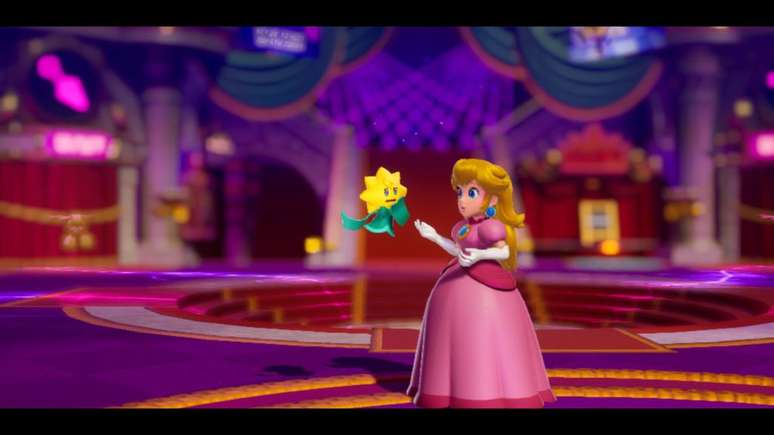 Princess Peach: Showtime! cria uma aventura própria para a princesa ao invés de reciclar um jogo doMario (Imagem: Captura de tela/Durval Ramos/Canaltech)