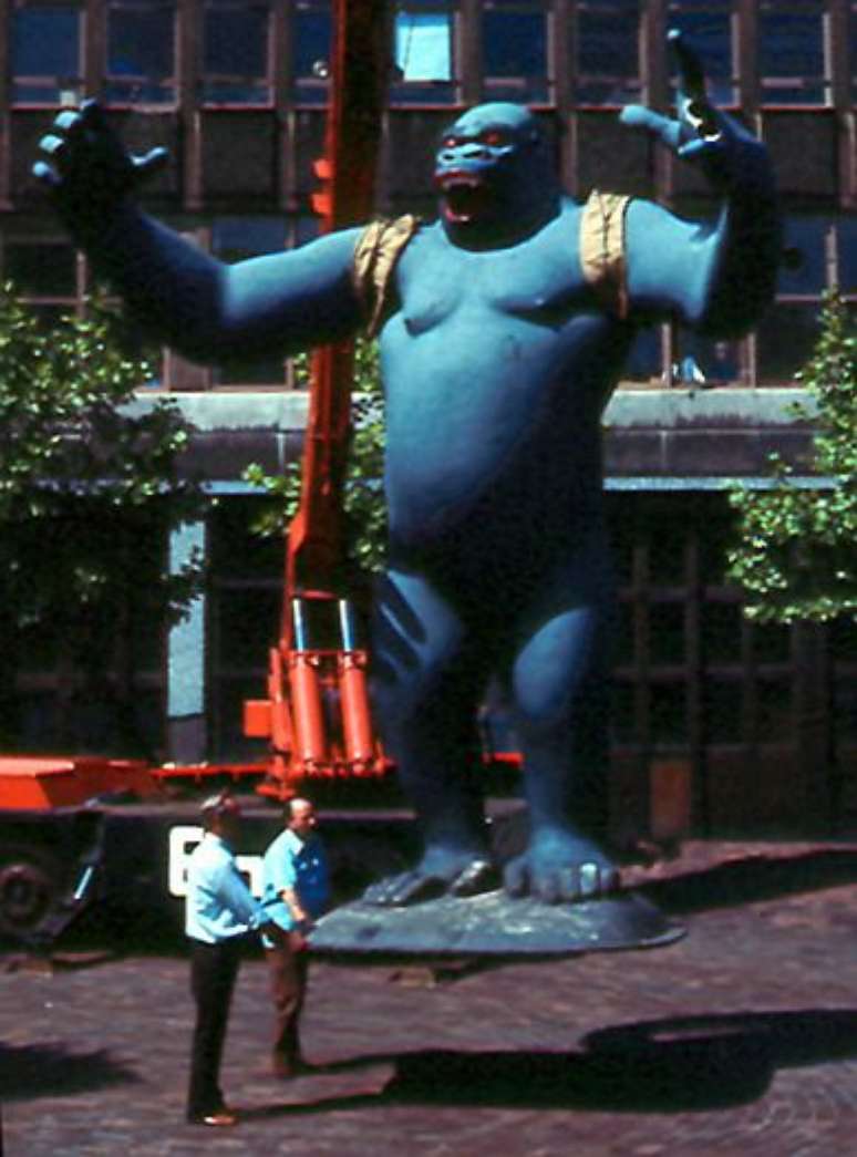 Estátiua de King Kong criada pelo artista Nicholas Monro esteve em exibição na cidade de Birmingham, na Inglaterra (Imagem: Rob Annable/Creative Commons)