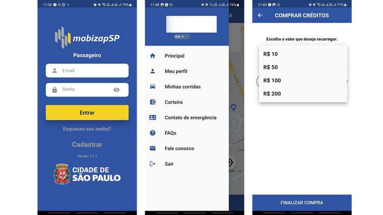 A interface do Mobizap (Imagem:Captura de tela/Alveni Lisboa/Canaltech)