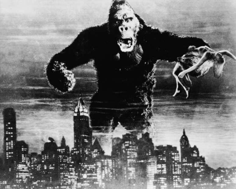 O King Kong em imagem promocional de seu filme de estreia, lançado em 1933 (Imagem: Divulgação/Warner Bros.)