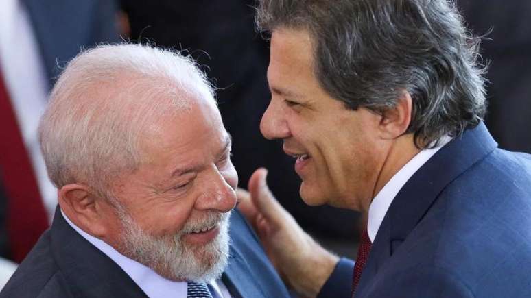 Presidente Lula e o ministro da Fazenda, Fernando Haddad