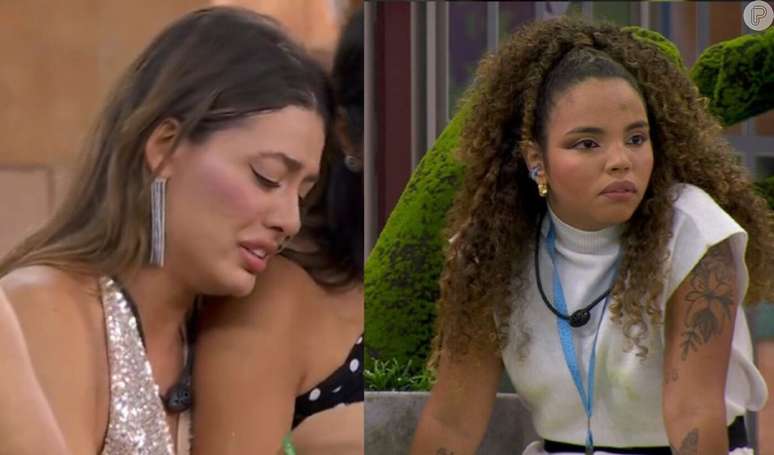 Beatriz chora e reclama de palavras de Pitel sobre ela no 'BBB 24'.