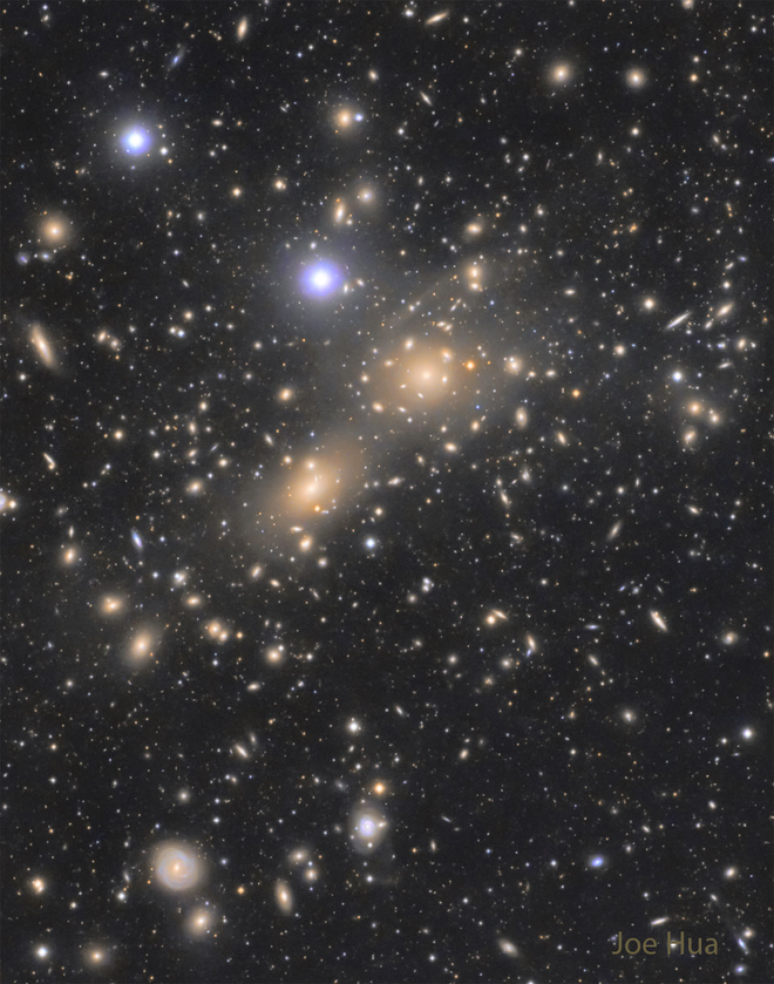 Aglomerado de galáxias do Coma (Imagem: Reprodução/Joe Hua)