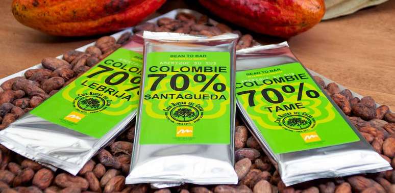 Barras de chocolate da Casa Rivera del Cacao têm 70% cacau, sem leite, podem ter notas de banana, amargor persistente e final mentolado