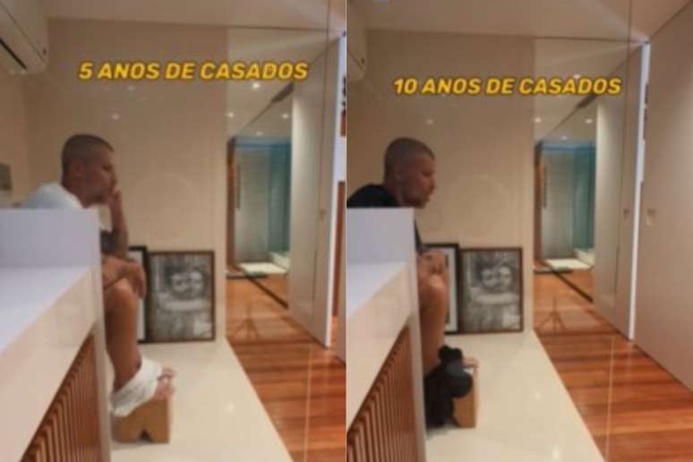 Bruno Gagliasso publishes bathroom video and fans react: “Do men clean like this?”