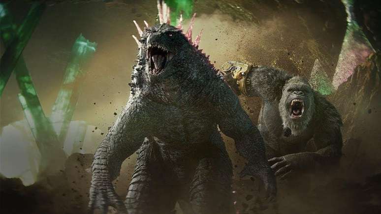 Godzilla e Kong: O Novo Império é a clássica história de rivais obrigados a se juntarem contra uma ameaça dita maior, mas não refletida em ações (Imagem: Divulgação/Legendary)