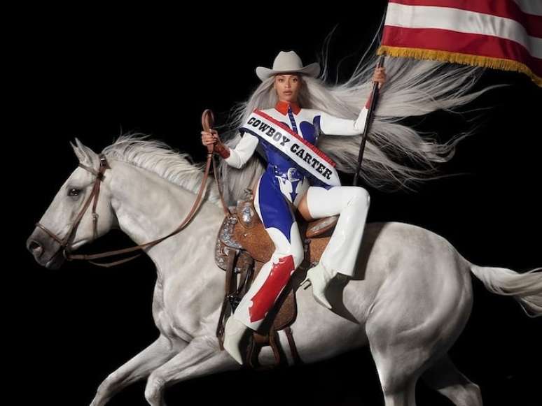 Capa de novo álbum de Beyoncé, 'Cowboy Carter'.