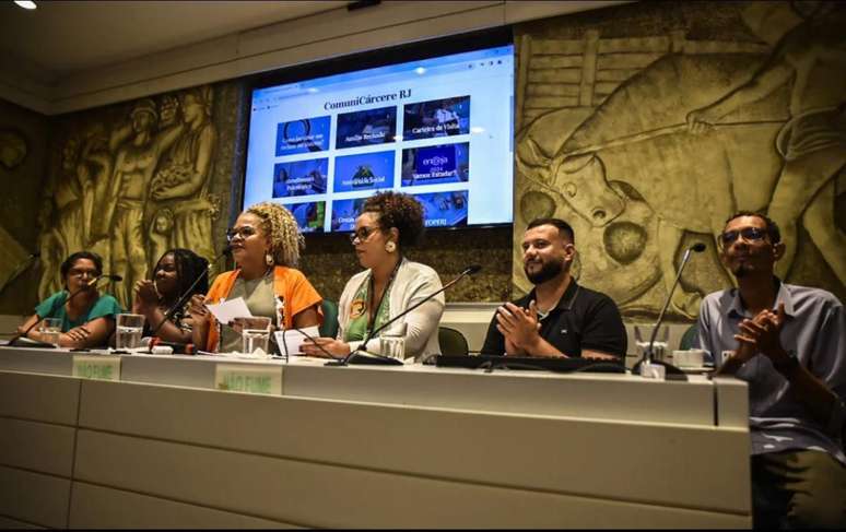 Lançamento oficial da plataforma ComuniCárcere na Câmara Municipal do Rio de Janeiro, com integrantes do Eu sou Eu, de sobreviventes do sistema prisional