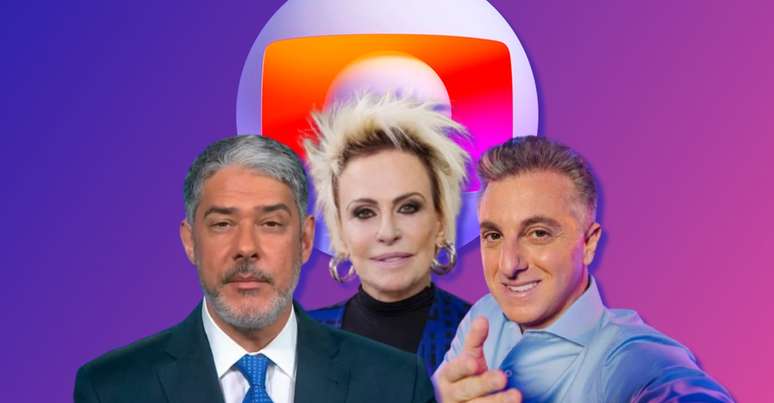 William Bonner ('Jornal Nacional'), Ana Maria Braga ('Mais Você') e Luciano Huck ('Domingão') estão à frente de alguns dos programas mais rentáveis da Globo
