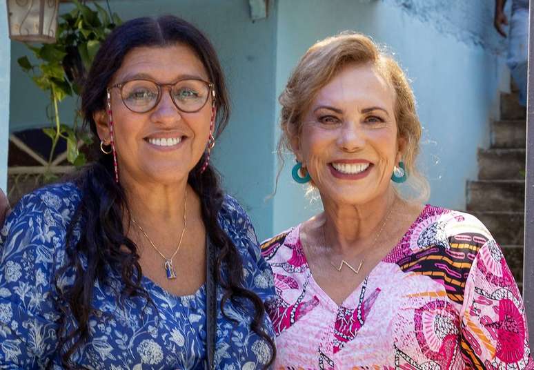 Arlete Salles e Regina Casé contracena juntas em Dona Lurdes.(Divulgação/Globo/Angélica Goudinho)
