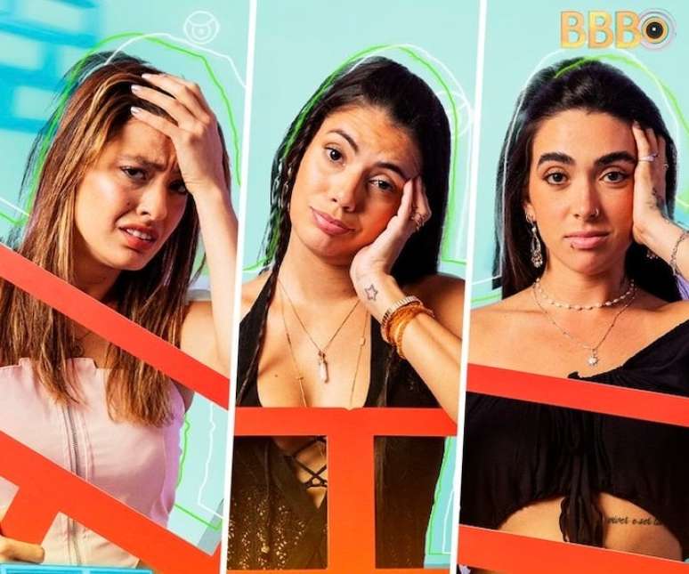 Giovanna, Beatriz e Fernanda são as novas emparedadas do Big Brother Brasil 24, nesta sexta-feira, 29.