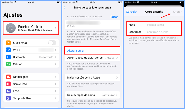 Generating a strong password can help you protect your Apple ID (Image: Screenshot/Fabrício Calixto/Canaltech) Generating a strong password can help you protect your Apple ID (Image: Screenshot/Fabrício Calixto/Canaltech)
