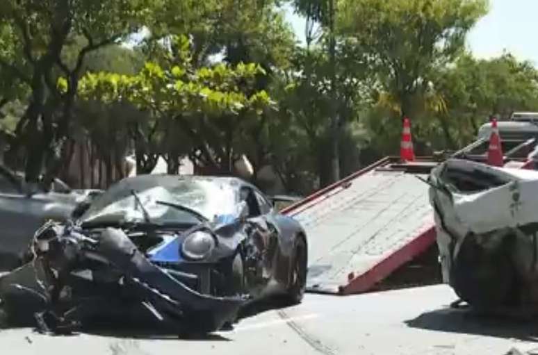 Motorista da Porsche fugiu logo após o acidente 