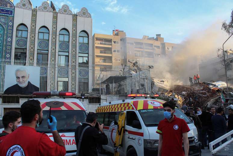Consulado iraniano em Damasco, na Síria, é destruído em suposto ataque aéreo israelense