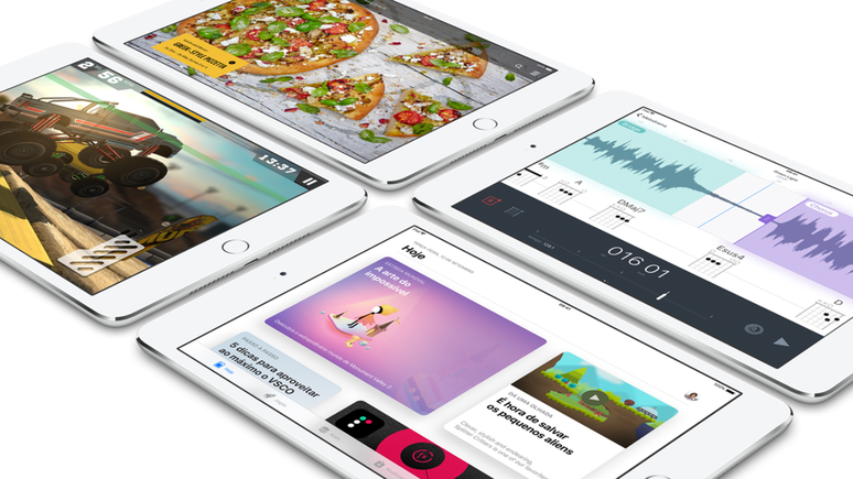 iPad Mini 4 ganhou nova construção e mais performance em 2015 (Imagem: Divulgação/Apple)