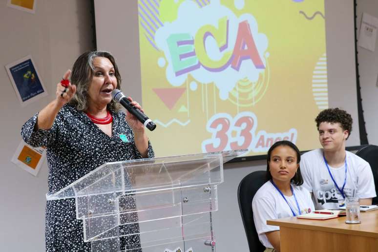 Cerimônia de comemoração aos 33 anos do Estatuto da Criança e do Adolescente (ECA), que ampara procedimentos legais para busca ativa