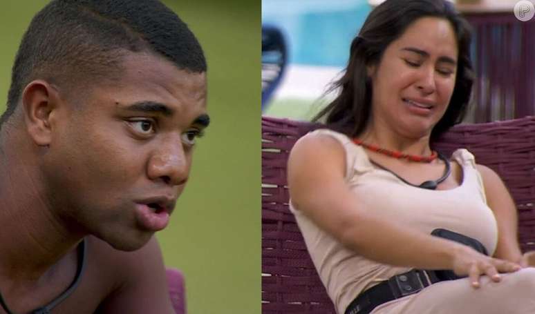 Davi é criticado nas redes sociais após fazer Isabelle chorar em conversa sobre o jogo no 'BBB 24'.
