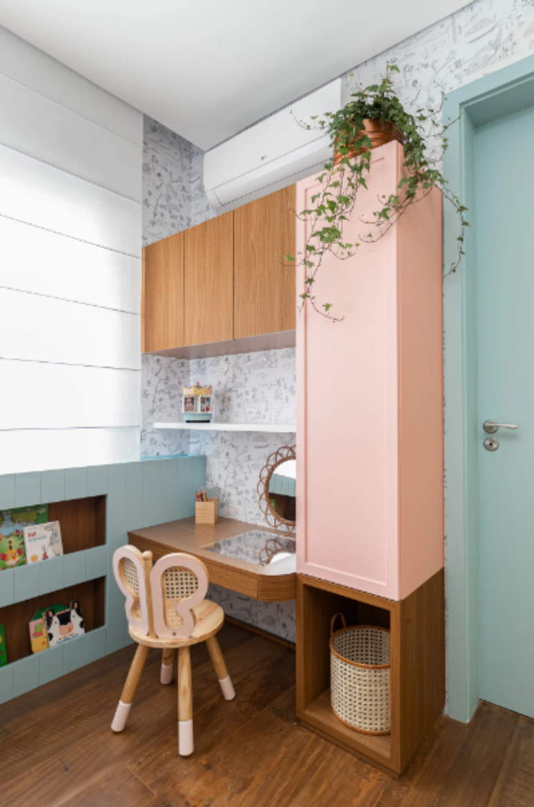 8. Escolha móveis que se adaptem ao desenvolvimento da criança, com designs pensados para praticidade, conforto e beleza – Projeto: Duda Senna | Foto: Gisele Rampazzo