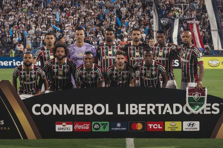 Os 11 titulares do Fluminense na estreia da libertadores 2024 FOTO DE LUCAS MERÇON/FLUMINENSE FC