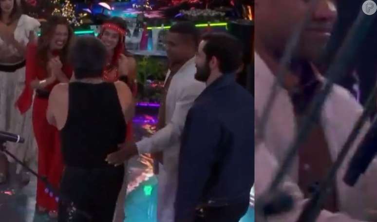 Paulo Ricardo ignora Davi em festa do 'BBB 24'.