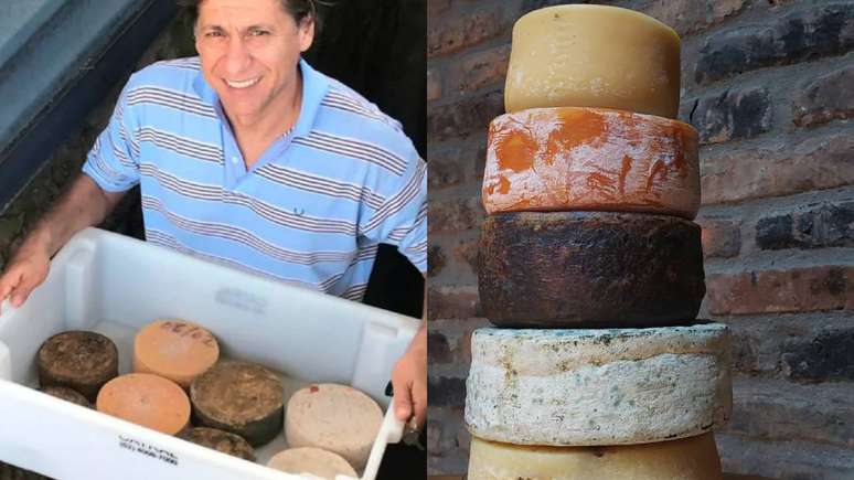 Queijo Serra do B&aacute;lsamo, produzido por Jo&atilde;o Vicente em Guap&oacute;, Goi&aacute;s