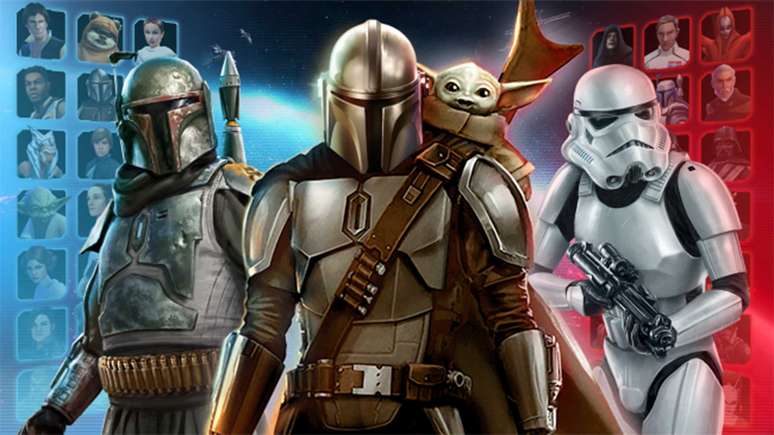Star Wars: Galaxy of Heroes permite utilizar diversos personagens de Star Wars em batalhas por turno