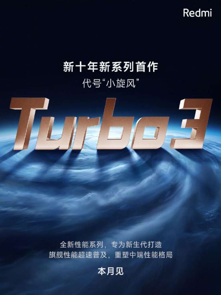 The arrival of the Redmi Turbo 3 has already been confirmed by the brand (Image: Disclosure/Xiaomi) The arrival of the Redmi Turbo 3 has already been confirmed by the brand (Image: Disclosure/Xiaomi)