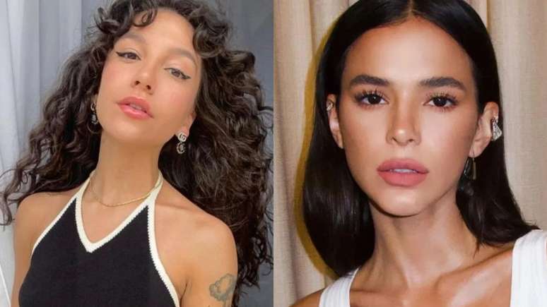 Priscilla and Marquezine appear in chic looks at an event
