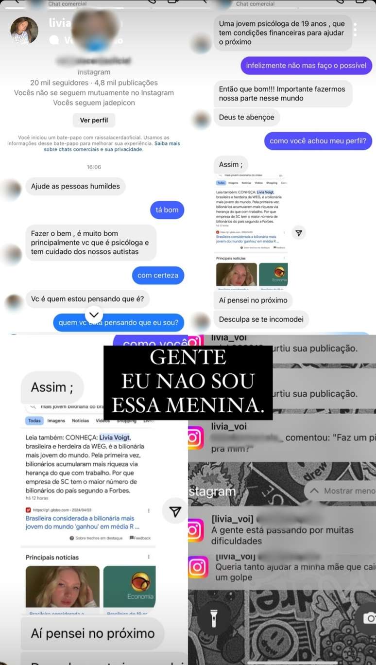 Carioca foi confundida com bilion&aacute;ria mais jovem do mundo e recebeu diversas mensagens