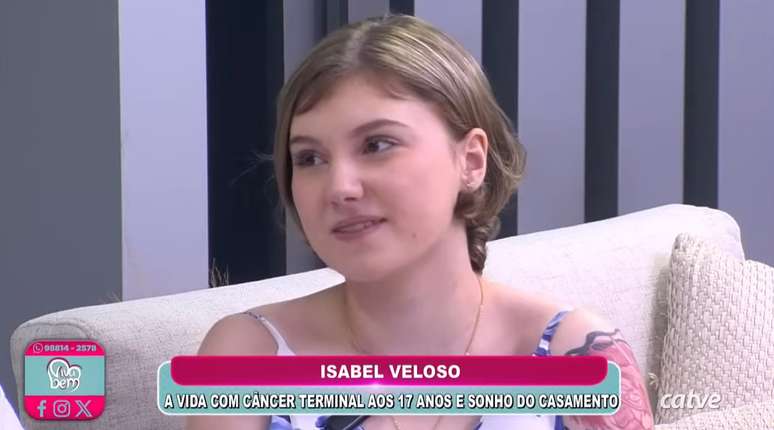 Isabel Veloso, a Zabéu, demonstra impressionante resiliência ao falar sobre o prognóstico de morte em pouco tempo