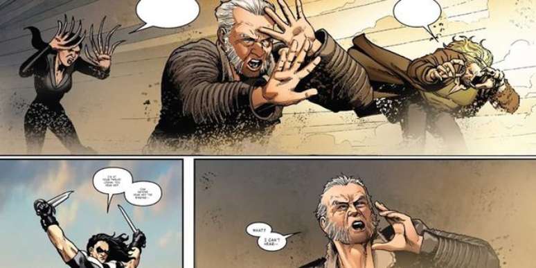 Hulk-Wolverine blinds and deafens his enemies at the same time (Image: Reproduction/Marvel Comics)