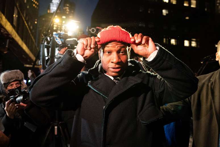 Ator Jonathan Majors em Nova York