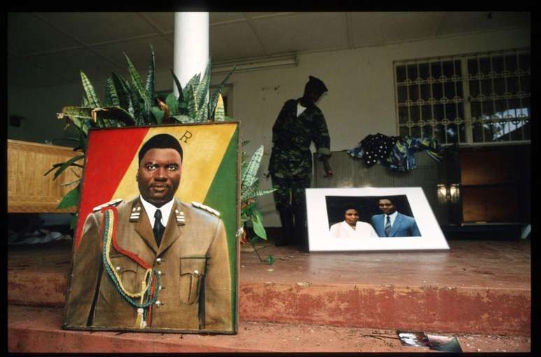 The plane carrying President Juvenal Habyarimana was shot down on April 6, 1994 The plane carrying President Juvenal Habyarimana was shot down on April 6, 1994