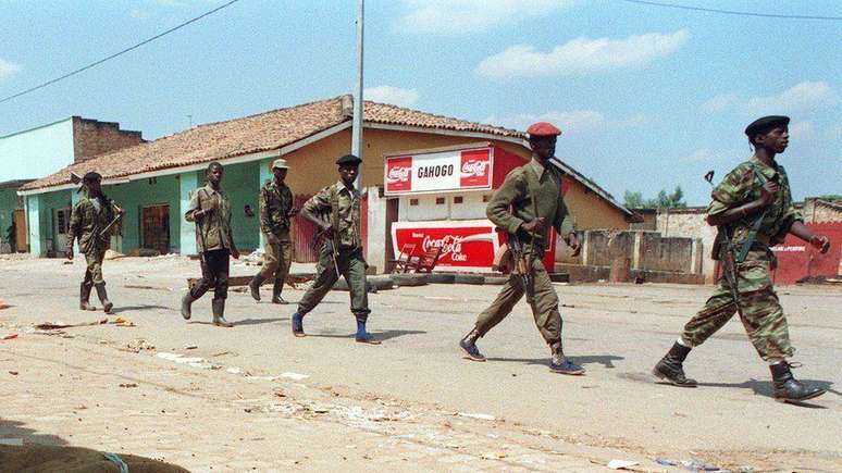 The RPF, with Ugandan support, took the capital Kigali, ending the massacre of Tutsis The RPF, with Ugandan support, took the capital Kigali, ending the massacre of Tutsis
