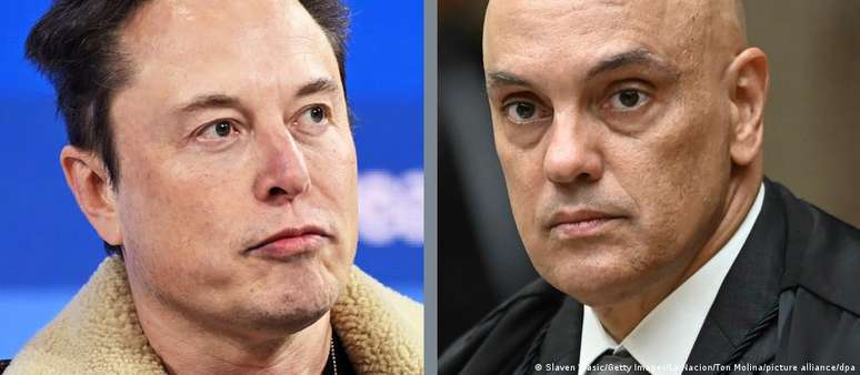 Elon Musk e Alexandre de Moraes 