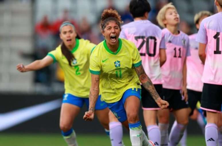 Lívia Villas Boas / CBF - Legenda: Brasil teve problemas diante do Japão, em Ohio, nos Estados Unidos