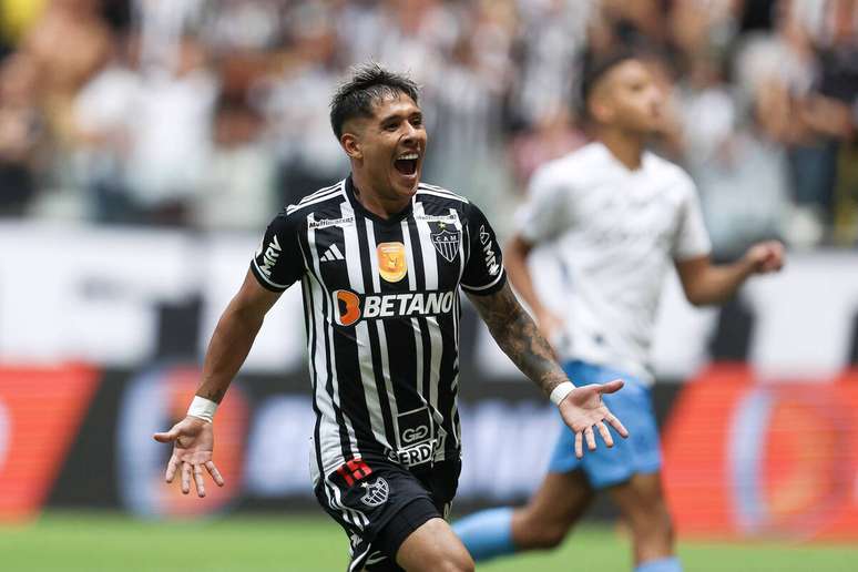 Matías Zaracho (Atlético Mineiro) em jogo oficial no dia 26.11.2023