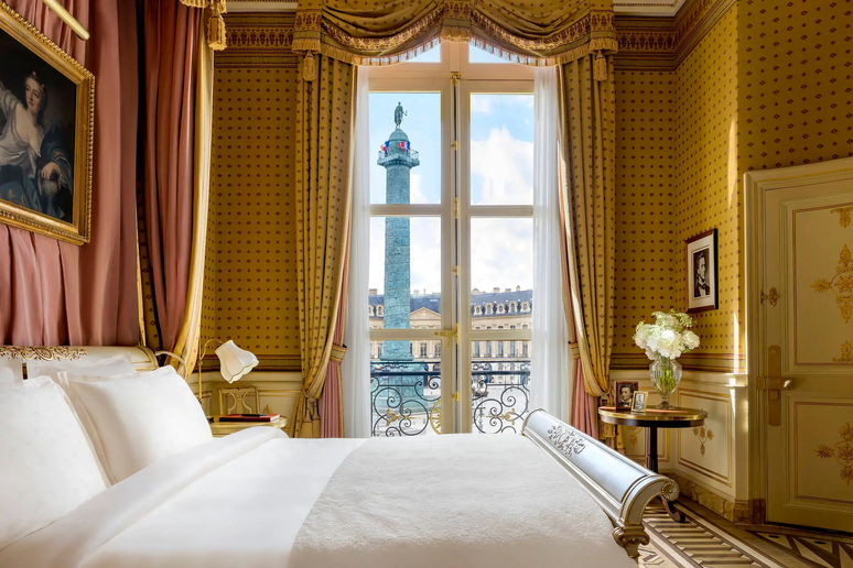 O icônico Ritz, em Paris, recebeu três chaves Michelin