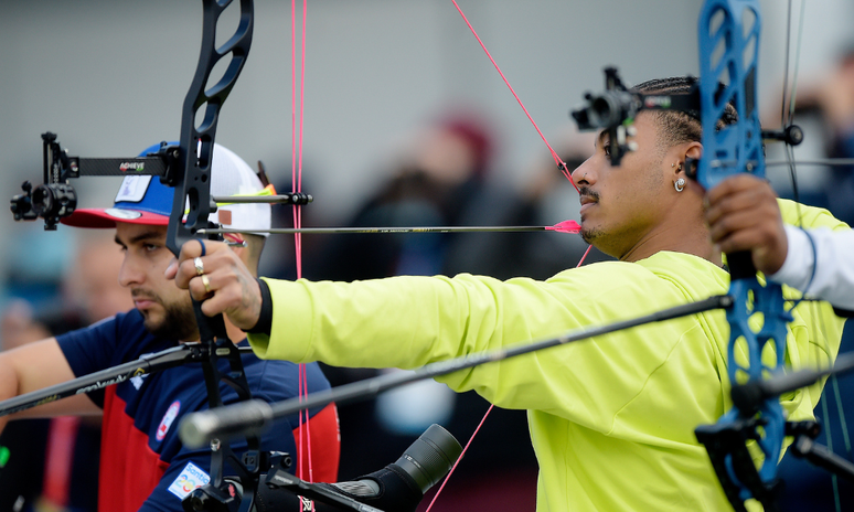 Luccas Abreu no Pan-Americano de tiro com arco (Alexandre Loureiro-COB)